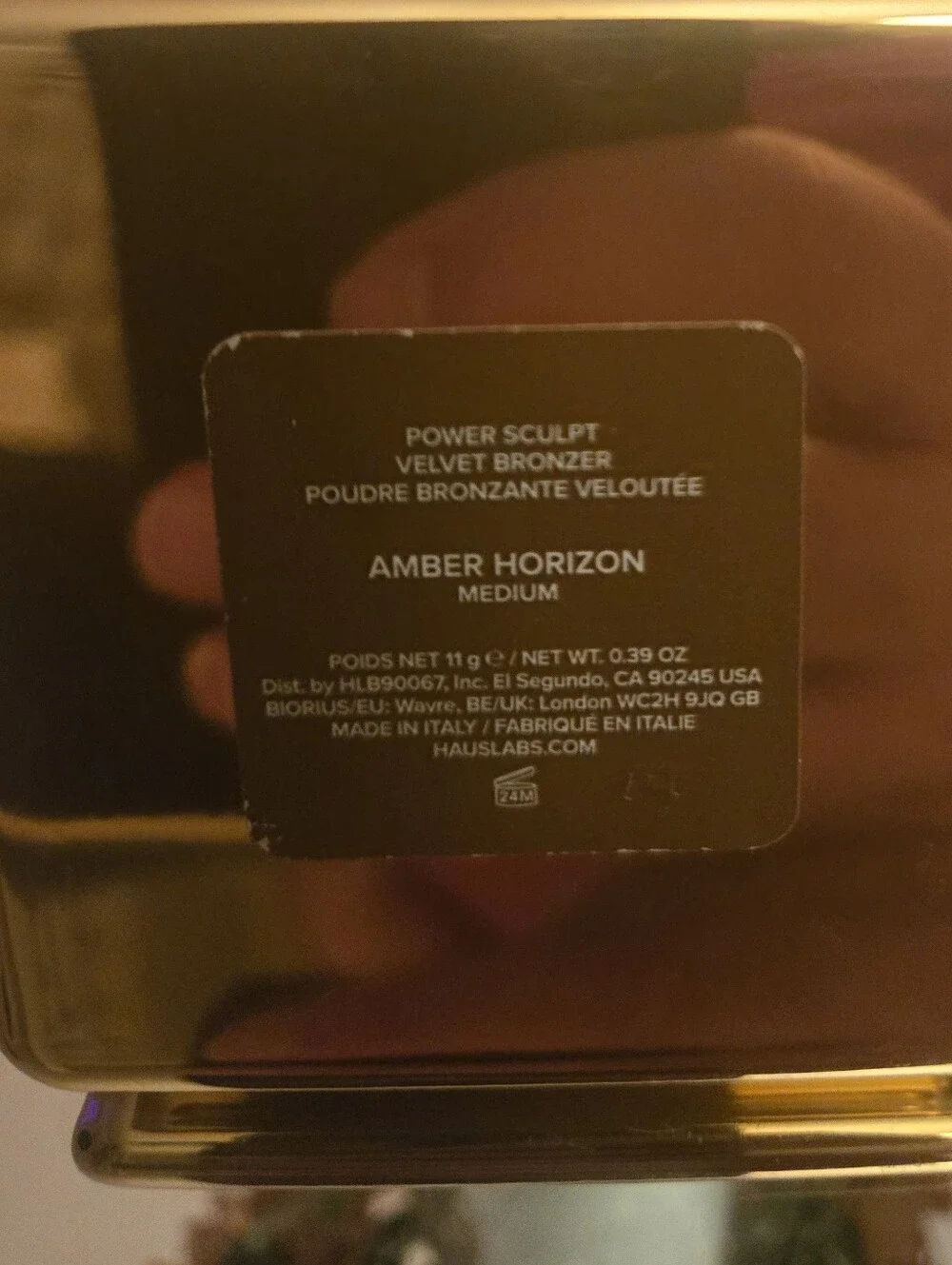 NWOB Haus Labs By Lady Gaga Velvet Bronzer Compact — Amber Horizon